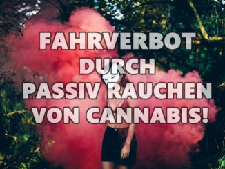Fahrverbot durch passiv rauchen von Cannabis
